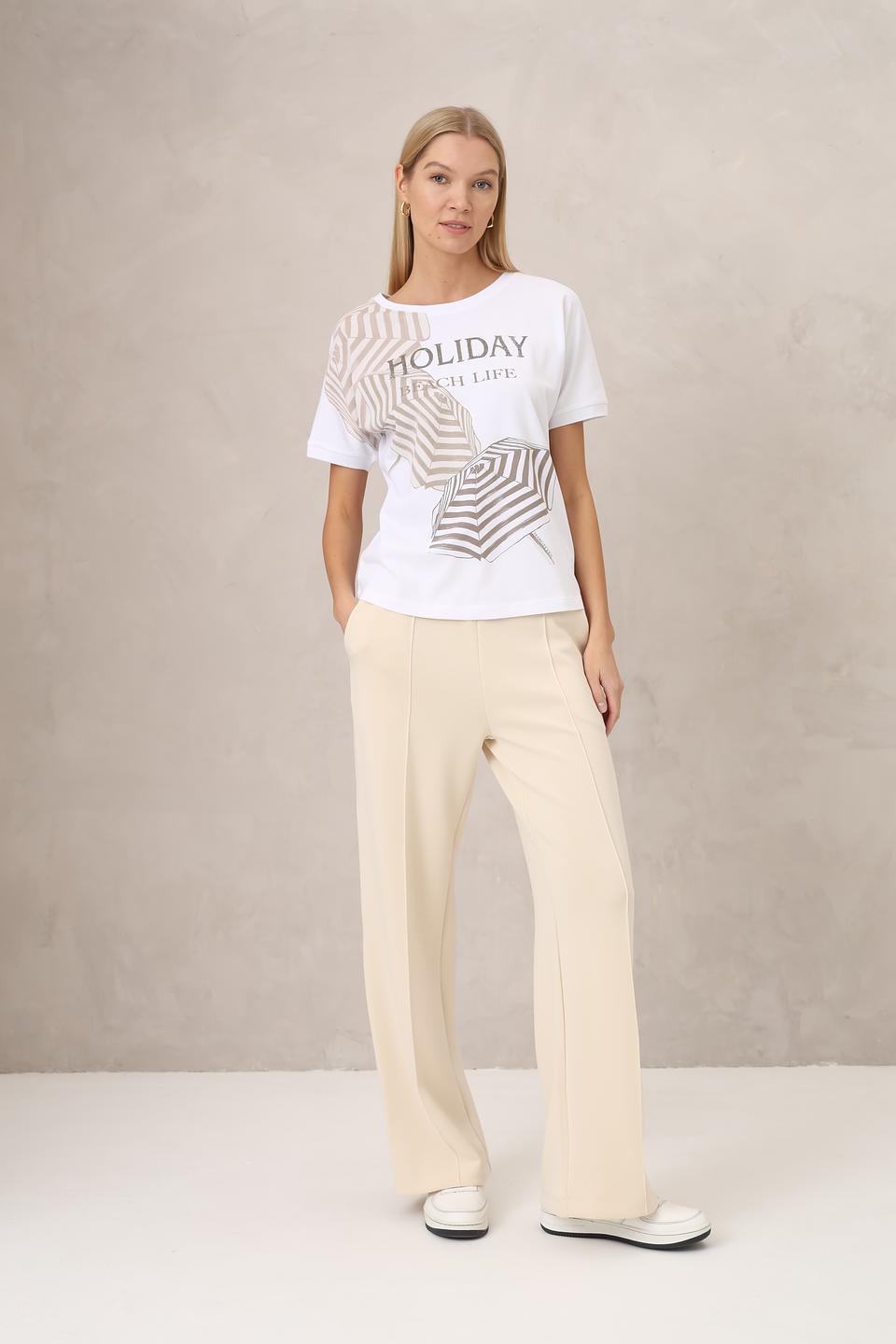 Футболка Margittes с принтом Holiday