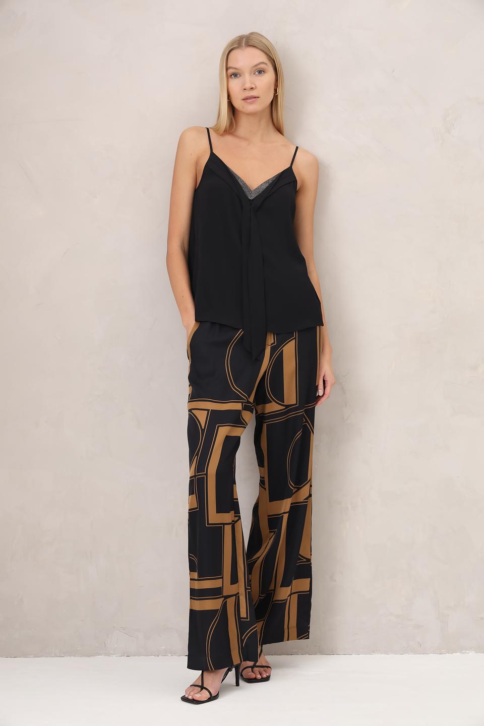 Топ Luisa Cerano на бретелях чёрный