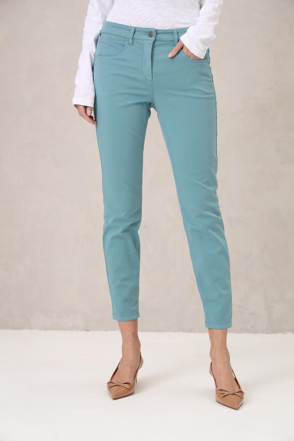 Джинсы Luisa Cerano бирюзовые