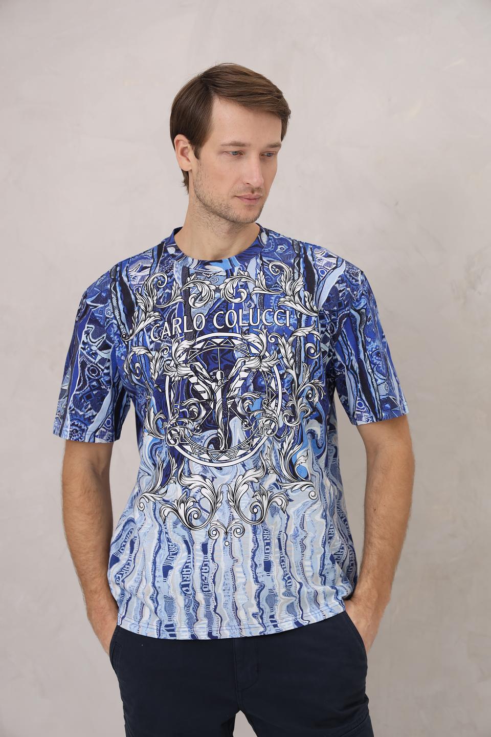 Футболка Carlo Colucci с принтом