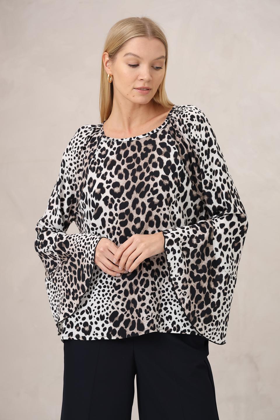 Блуза Monari с леопардовым принтом