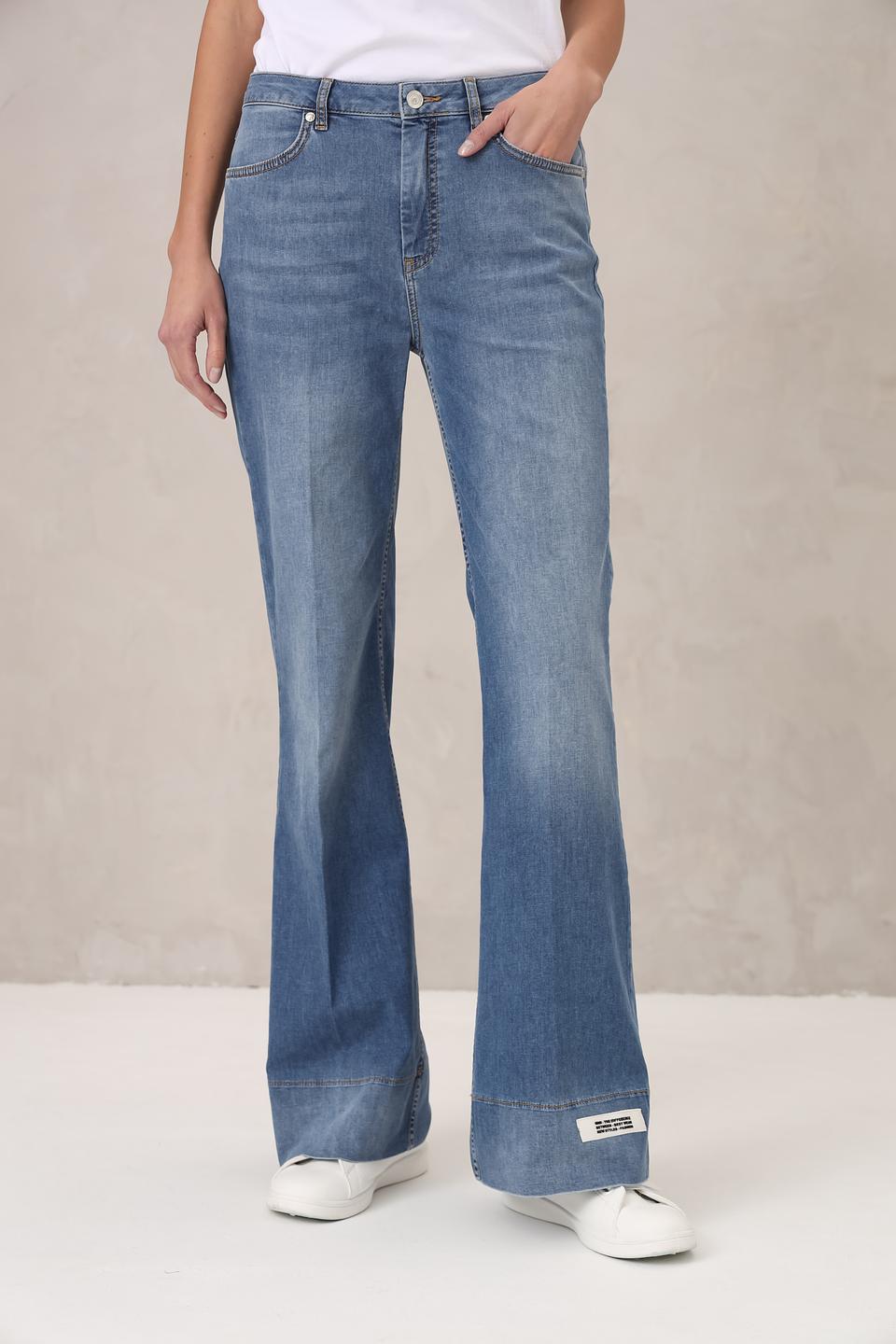 Джинсы клеш Monari голубые