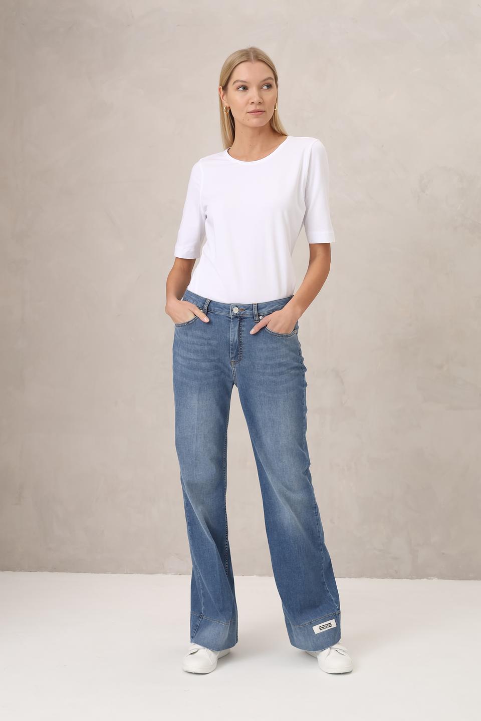 Джинсы клеш Monari голубые