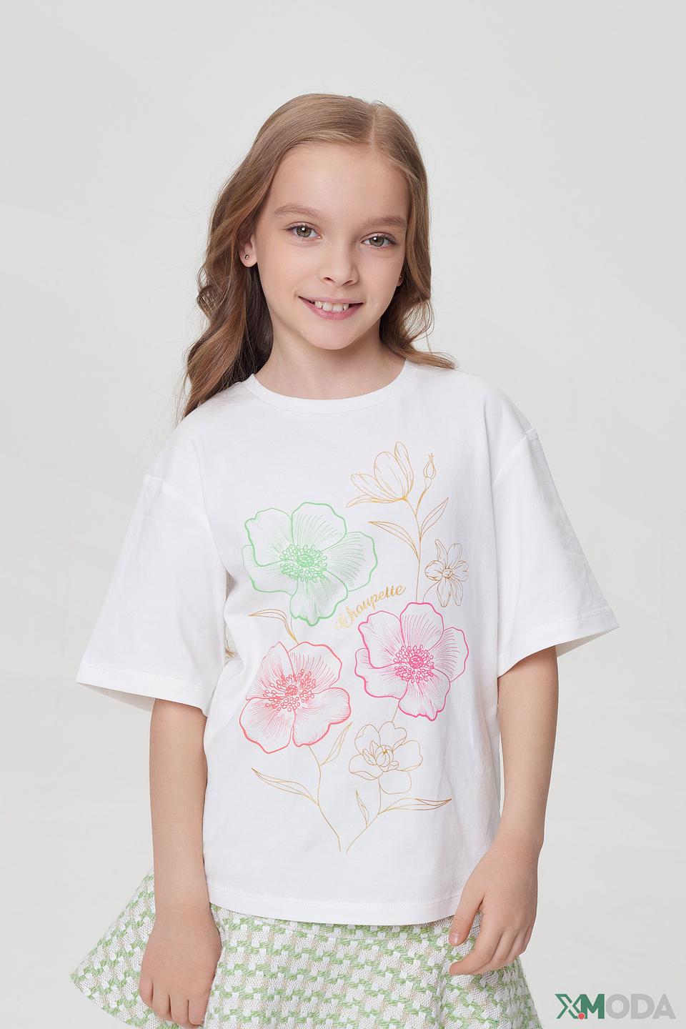 Футболка Choupette дев. с цветами