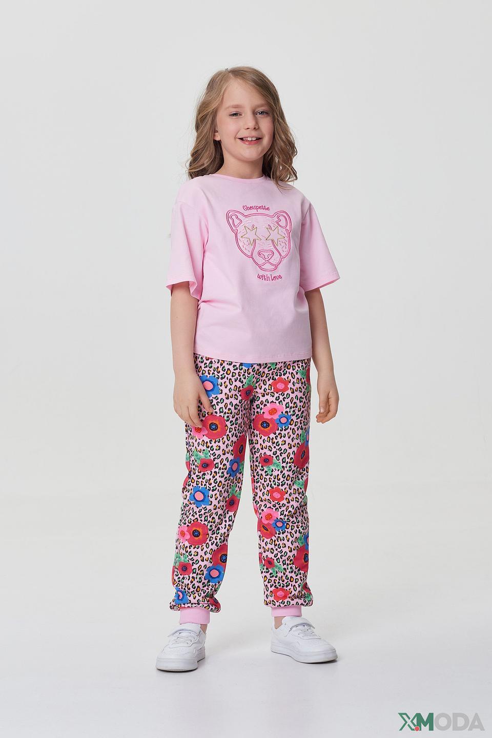 Футболка Choupette дев. с принтом розовый