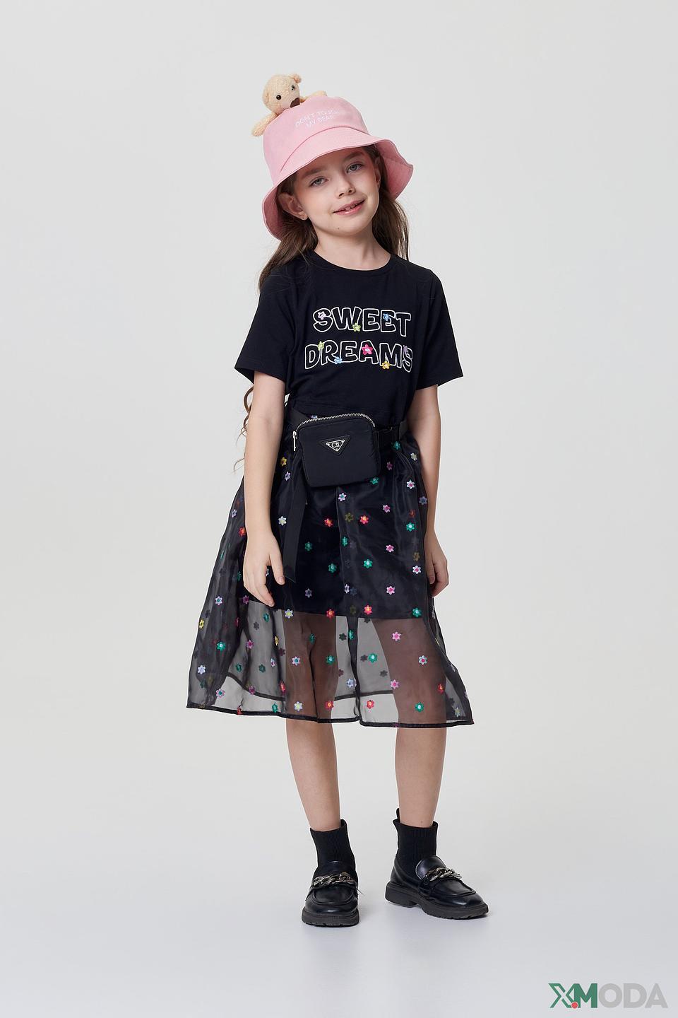 Платье Choupette с юбкой-пачкой чёрный