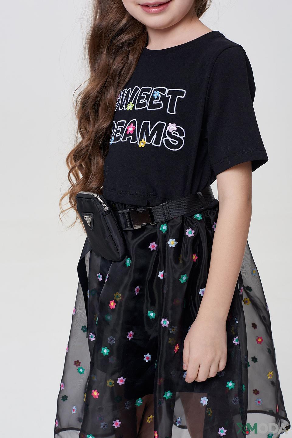 Платье Choupette с юбкой-пачкой чёрный