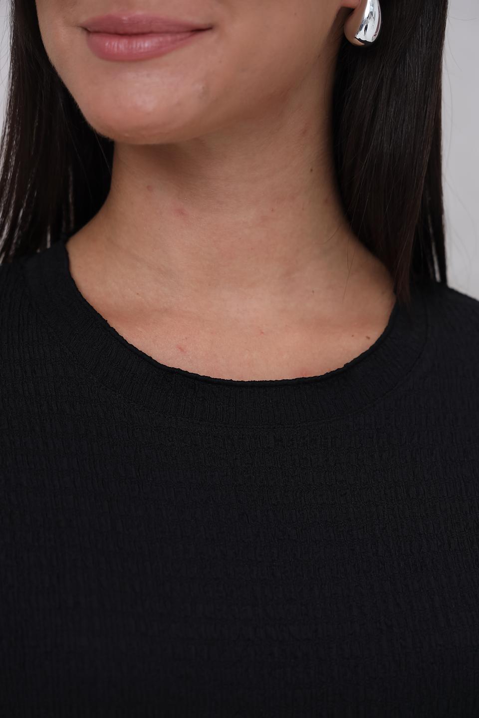 Футболка Broadway чёрная с рукавом-фонариком