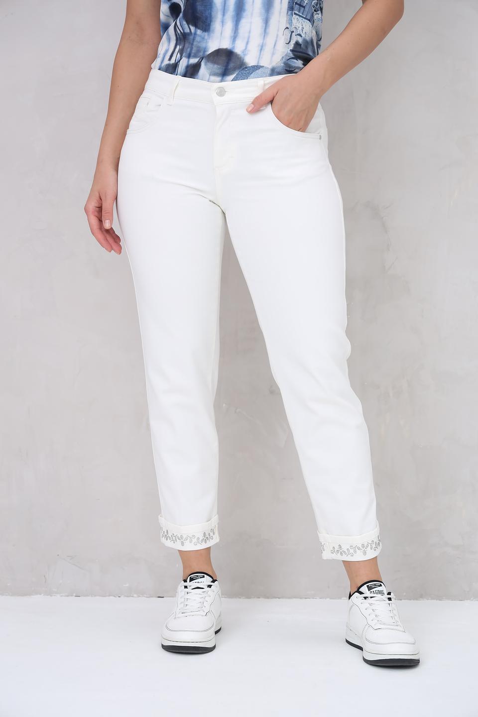 Джинсы Angels укороченные белые