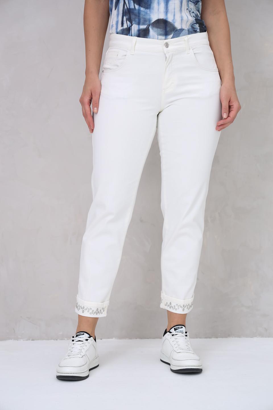 Джинсы Angels укороченные белые