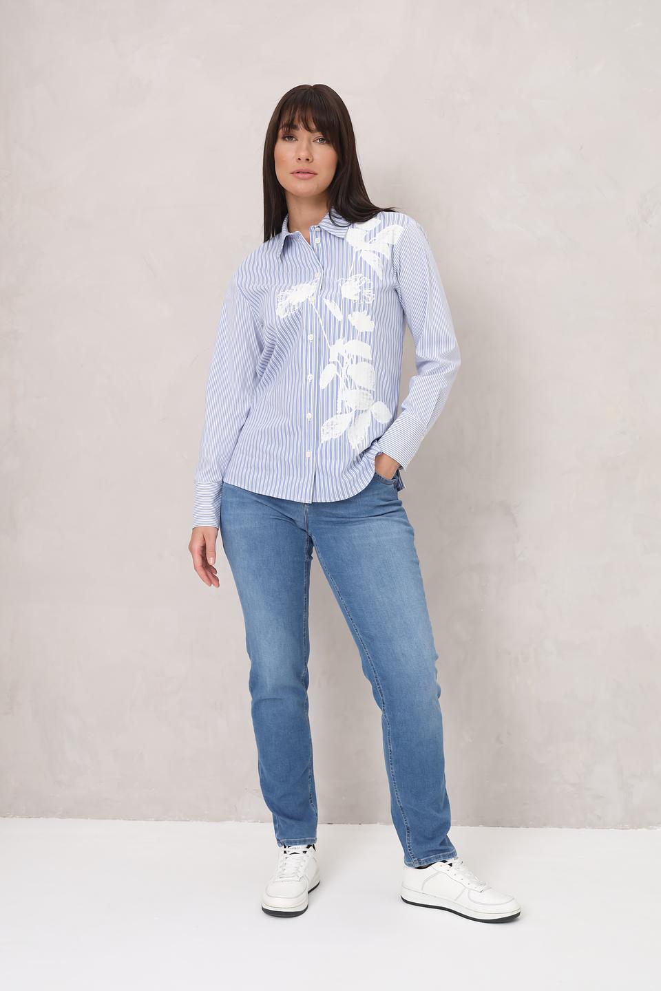 Джинсы Gardeur голубые прямые