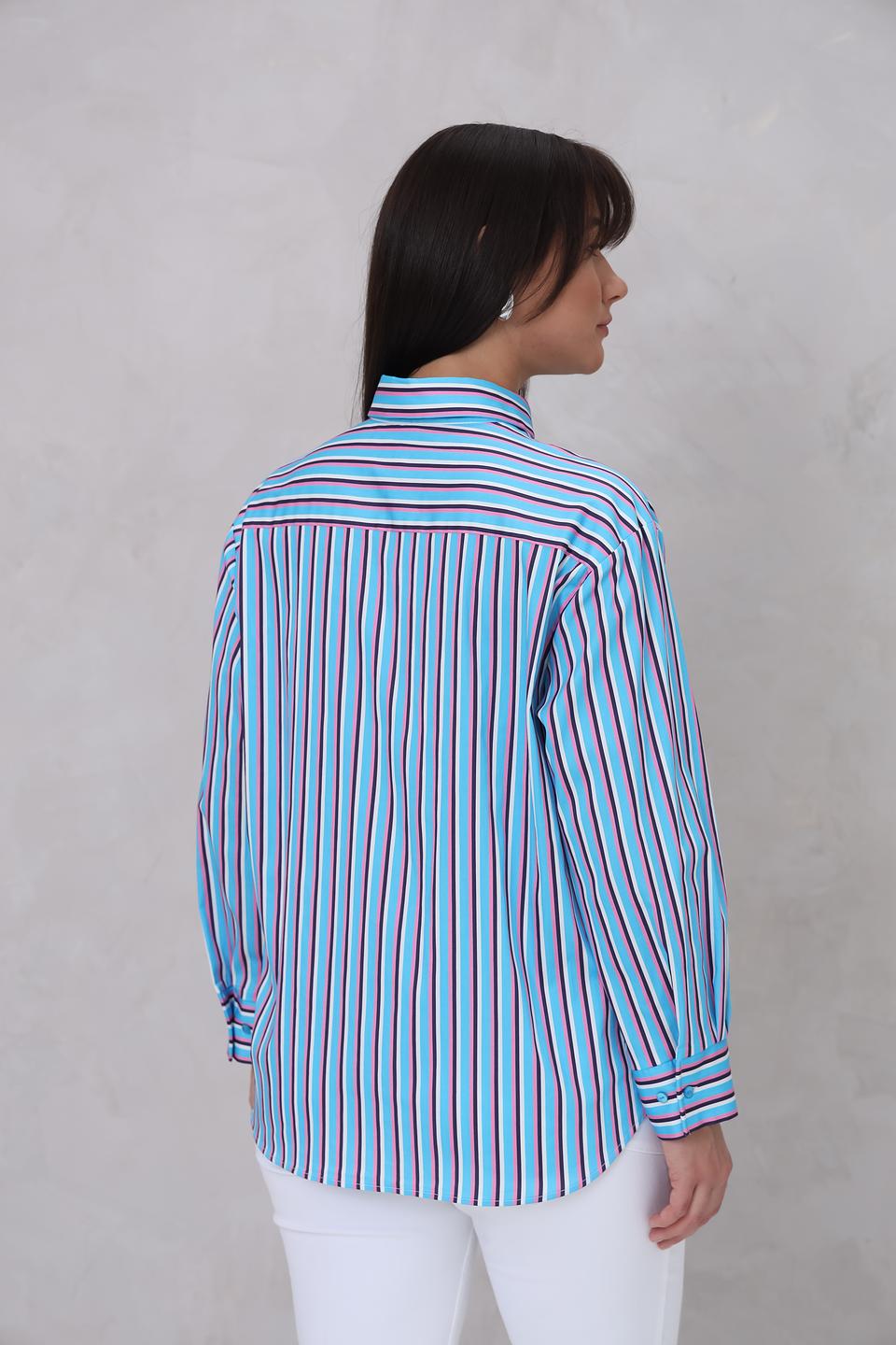 Рубашка Bugatti в полоску