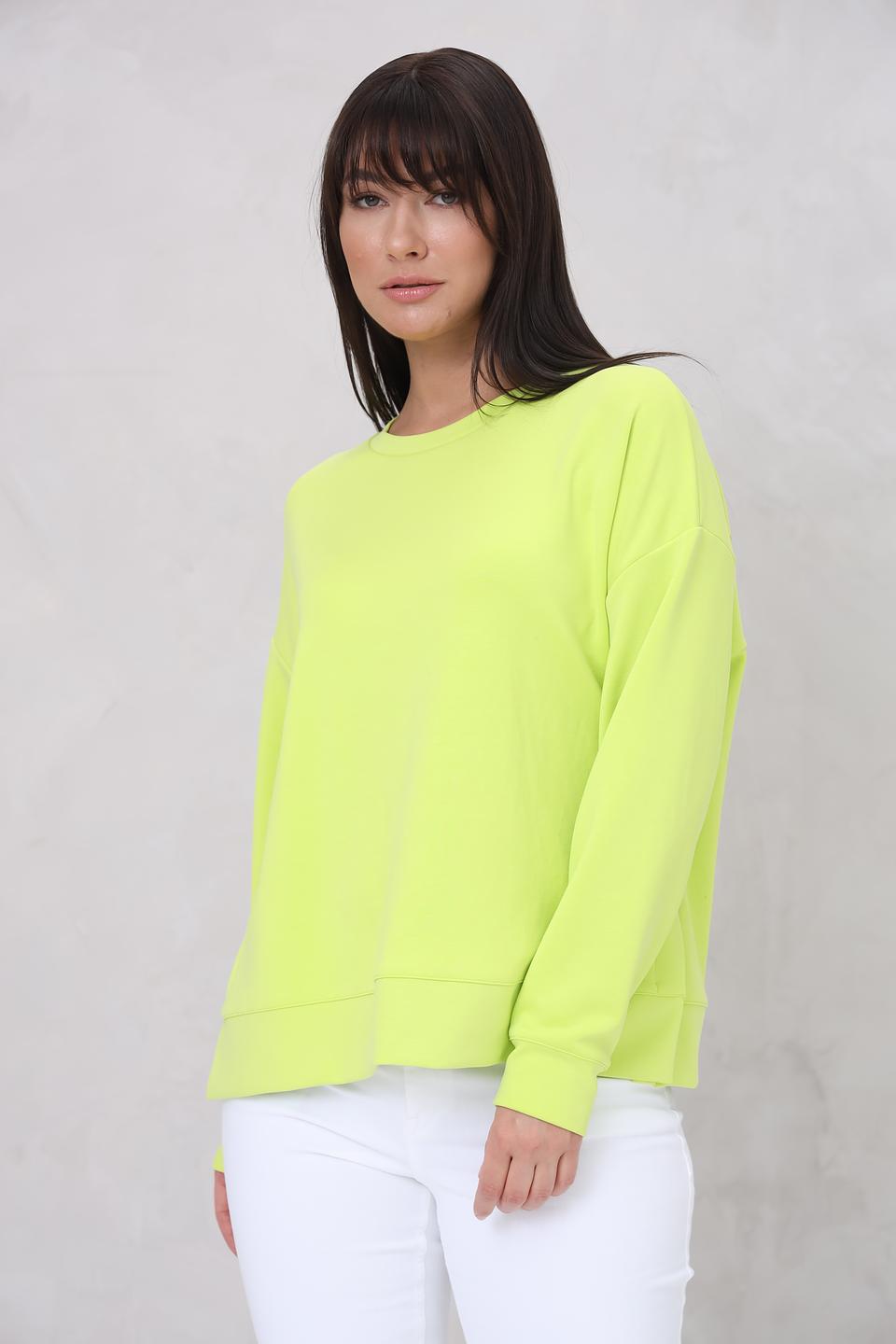 Пуловер Bugatti лайм с логотипом