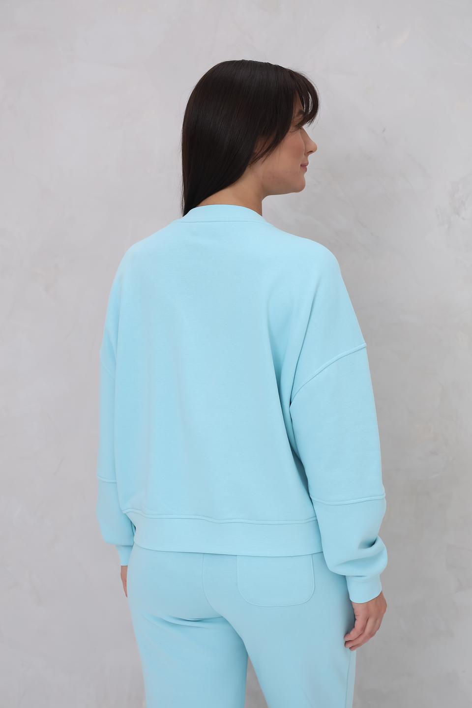 Пуловер Bugatti голубой с логотипом