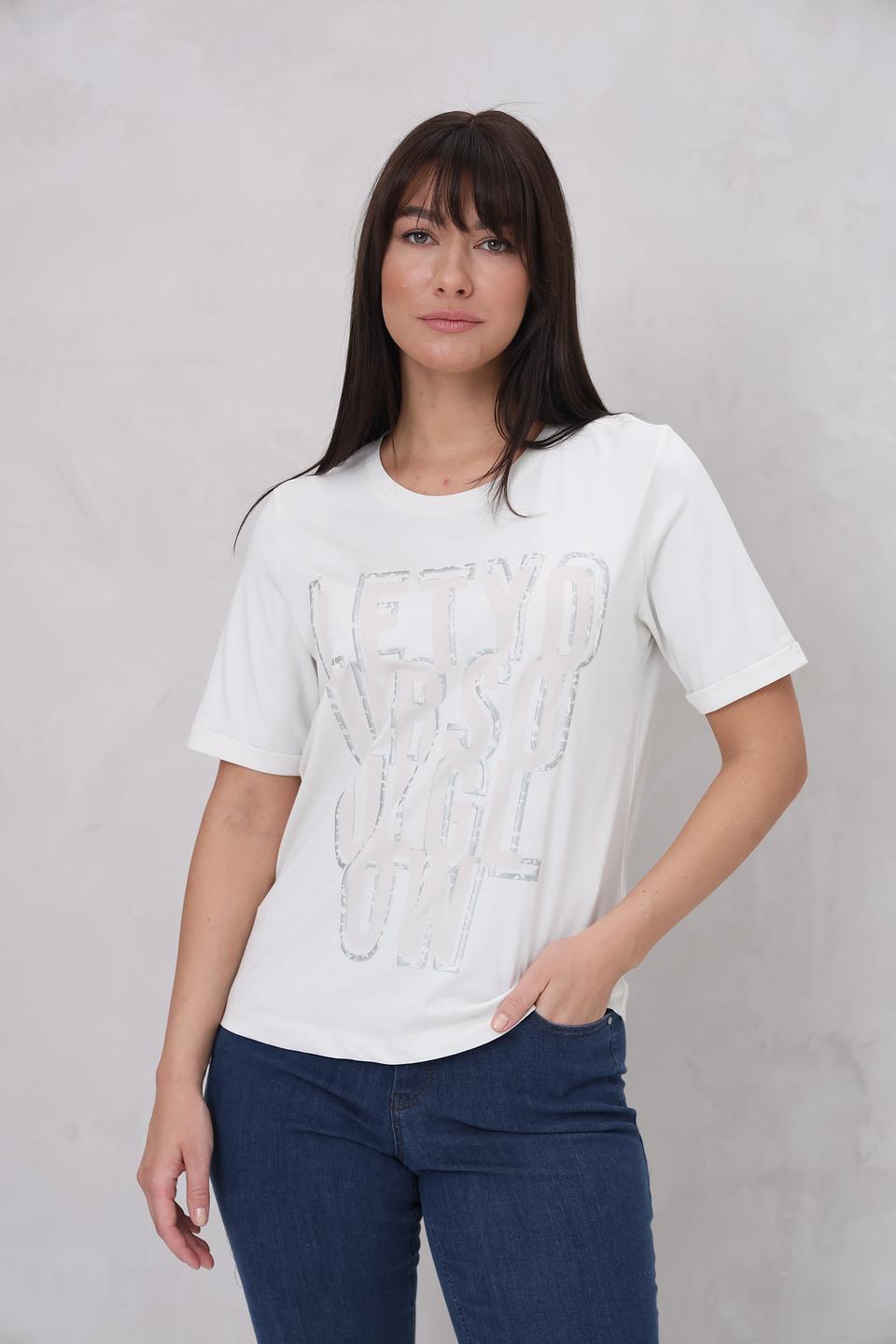 Футболка Lecomte с принтом