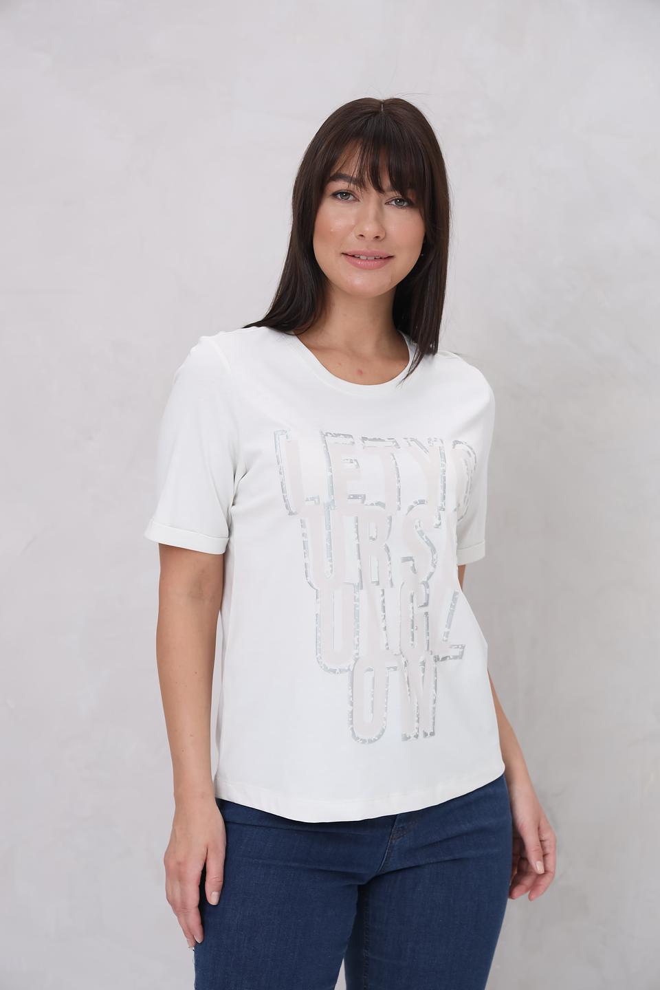 Футболка Lecomte с принтом