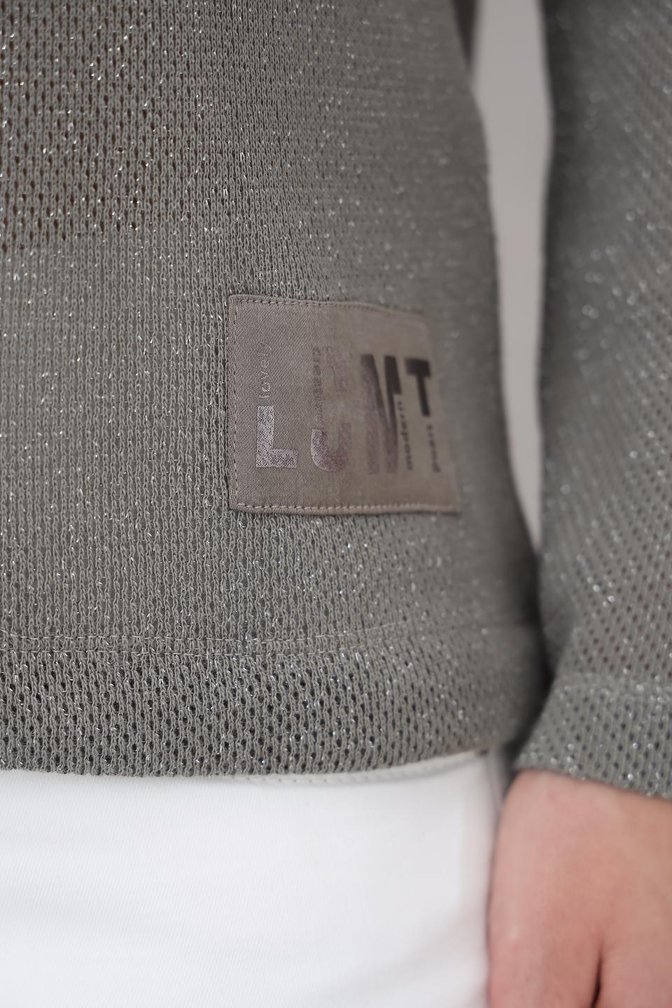 Пуловер Lecomte серый с завязками