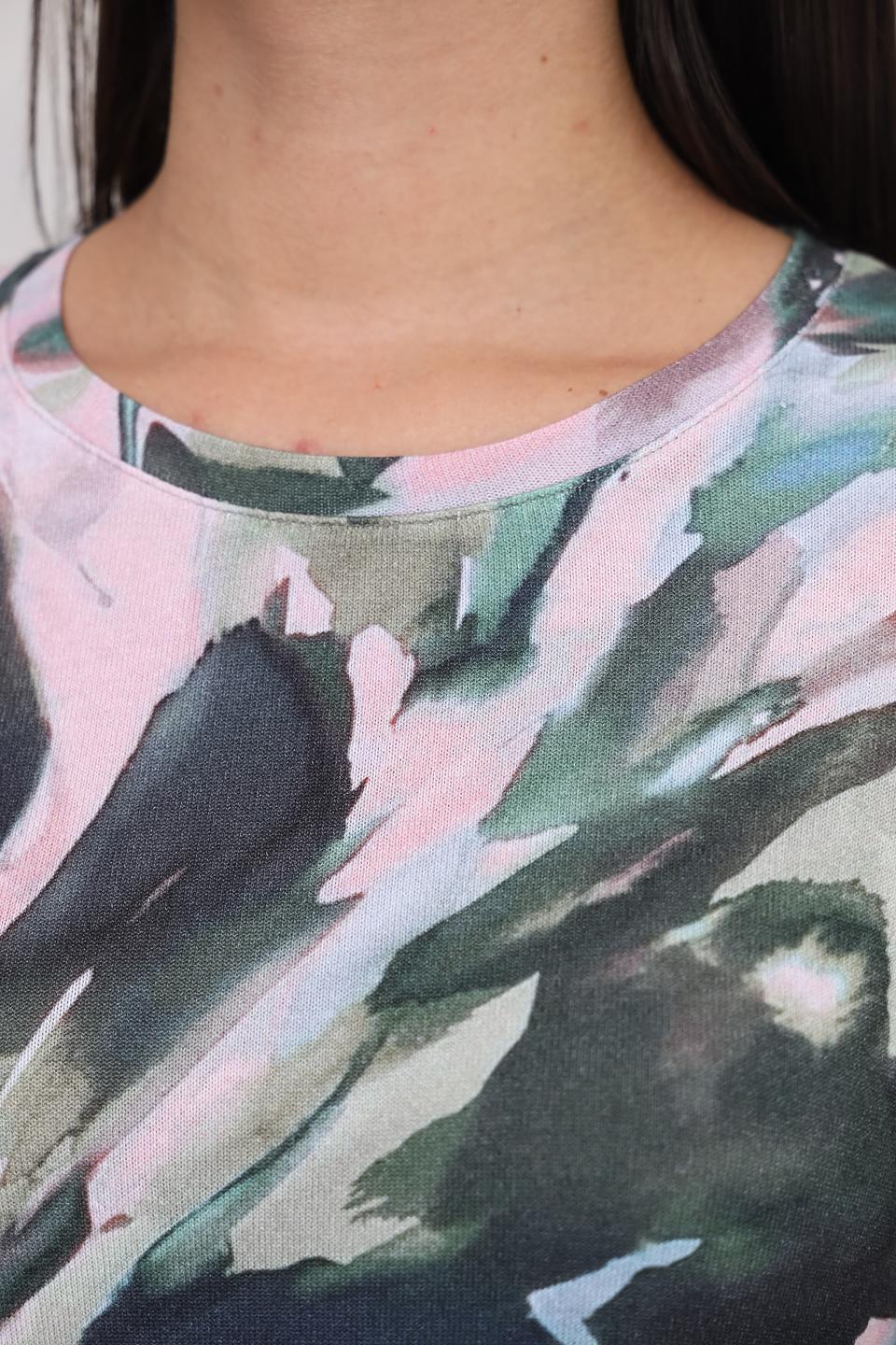 Пуловер Lecomte с абстрактным принтом