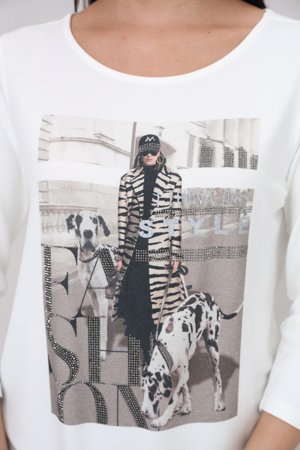 Лонгслив Monari с принтом