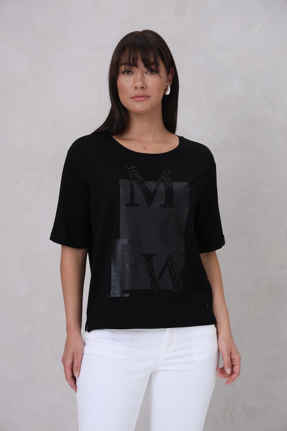 Футболка Monari с логотипом MW чёрная