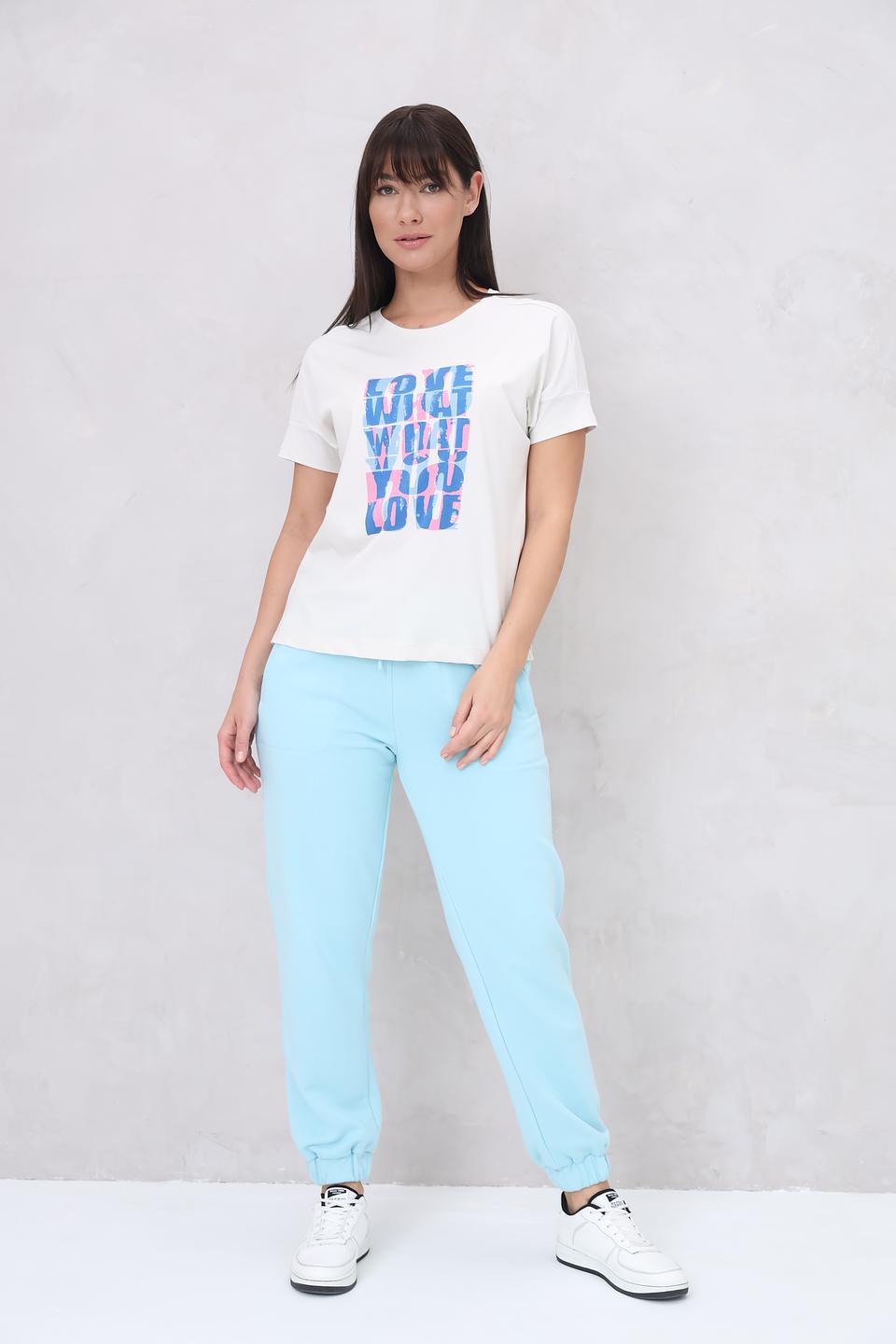 Футболка Lecomte с принтом