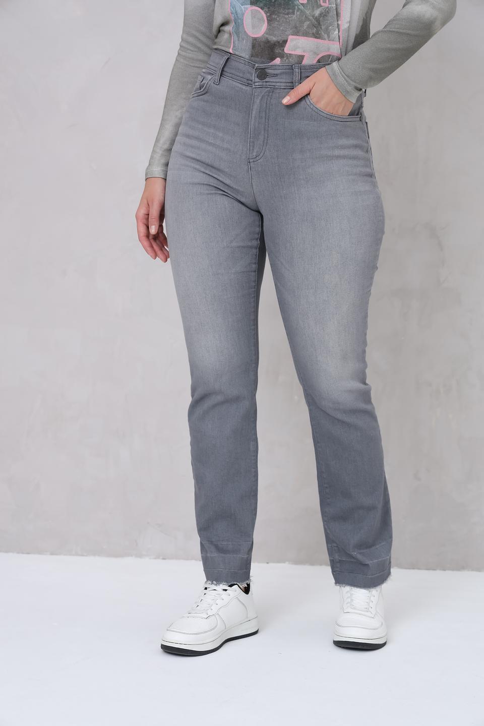Джинсы Lecomte серые прямые