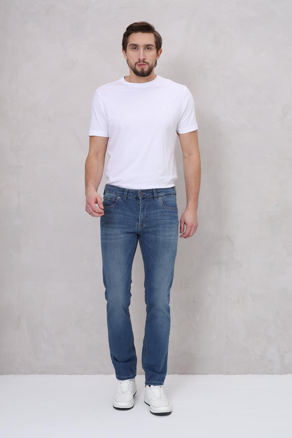 Джинсы Lerros потертые синие