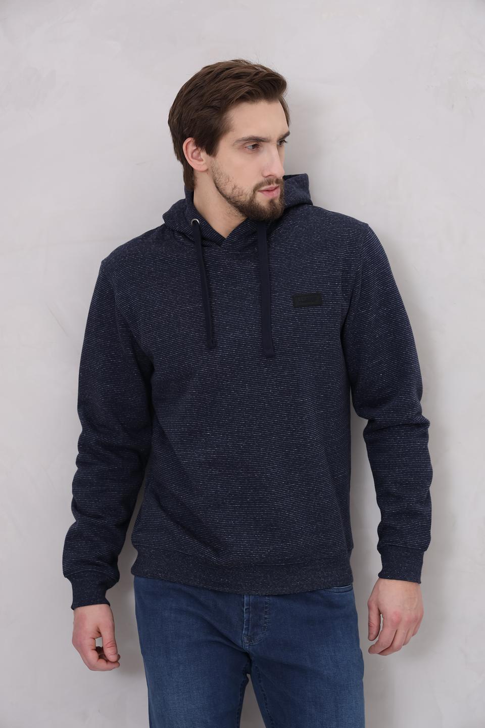 Толстовка Lerros с капюшоном синяя