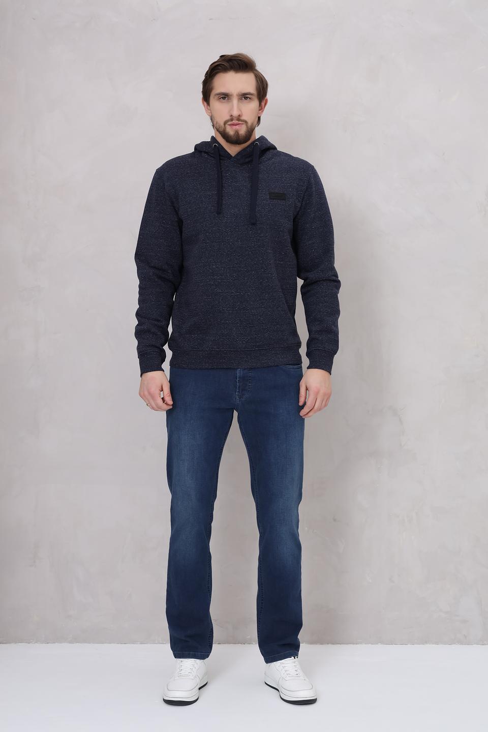 Толстовка Lerros с капюшоном синяя