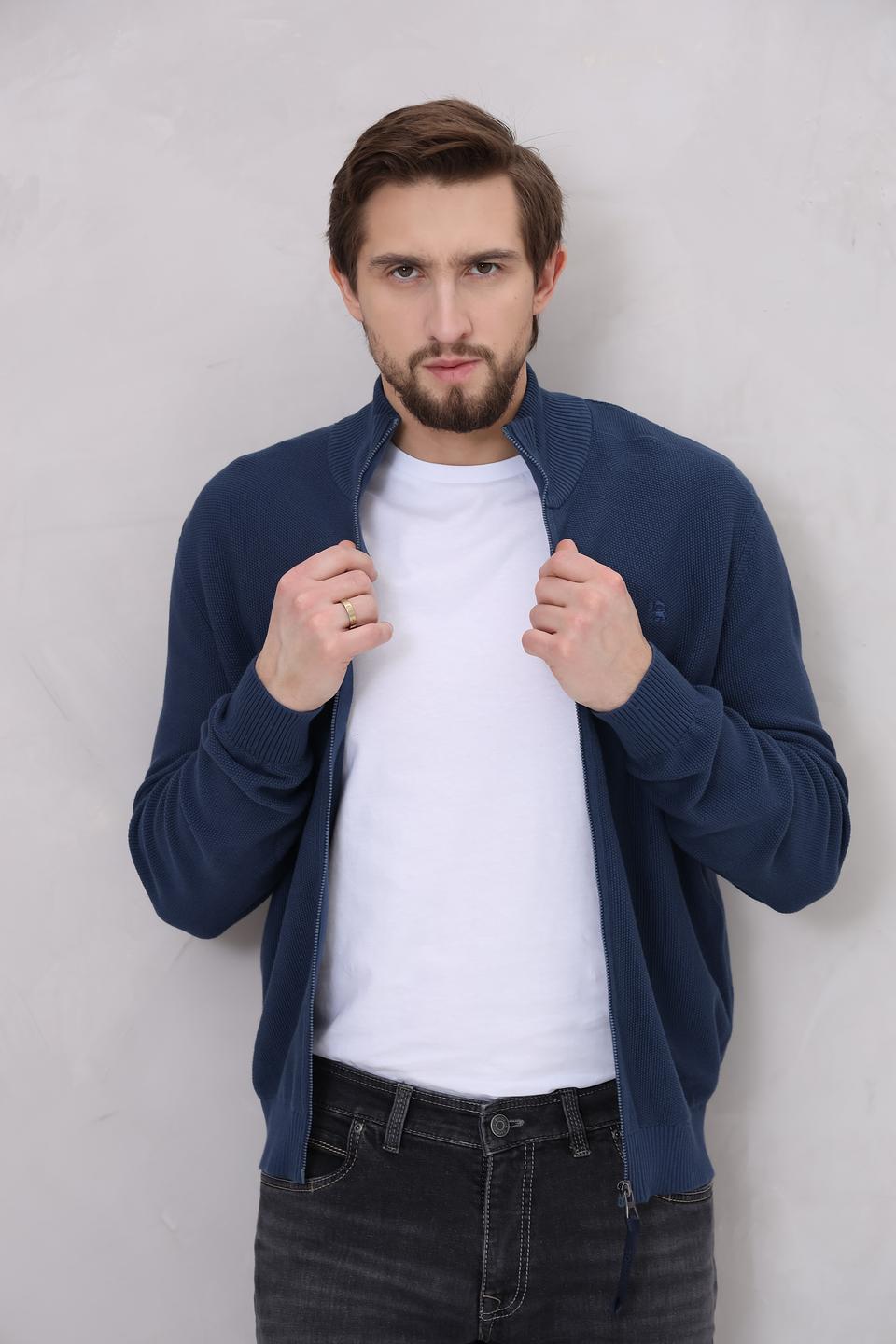 Кардиган Lerros синий на молнии