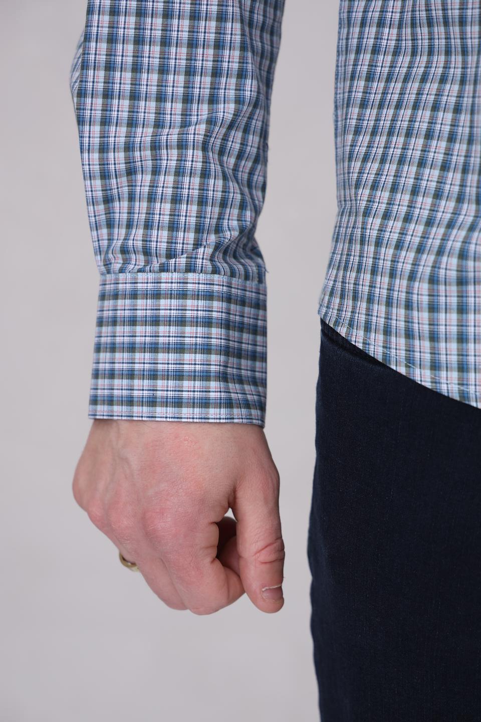 Рубашка Lerros клетка голубая