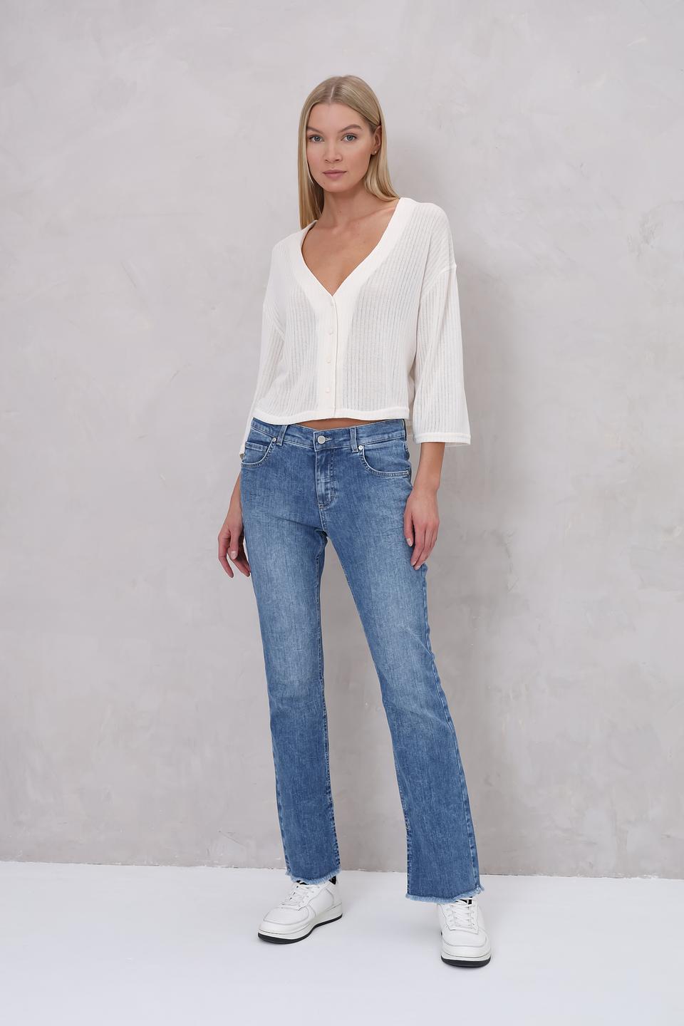 Джинсы Angels с потертостями голубые