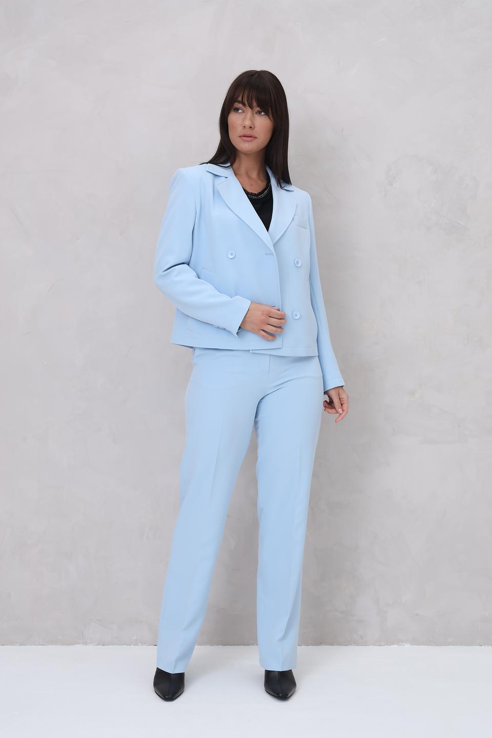 Брюки классические Marc Aurel голубые