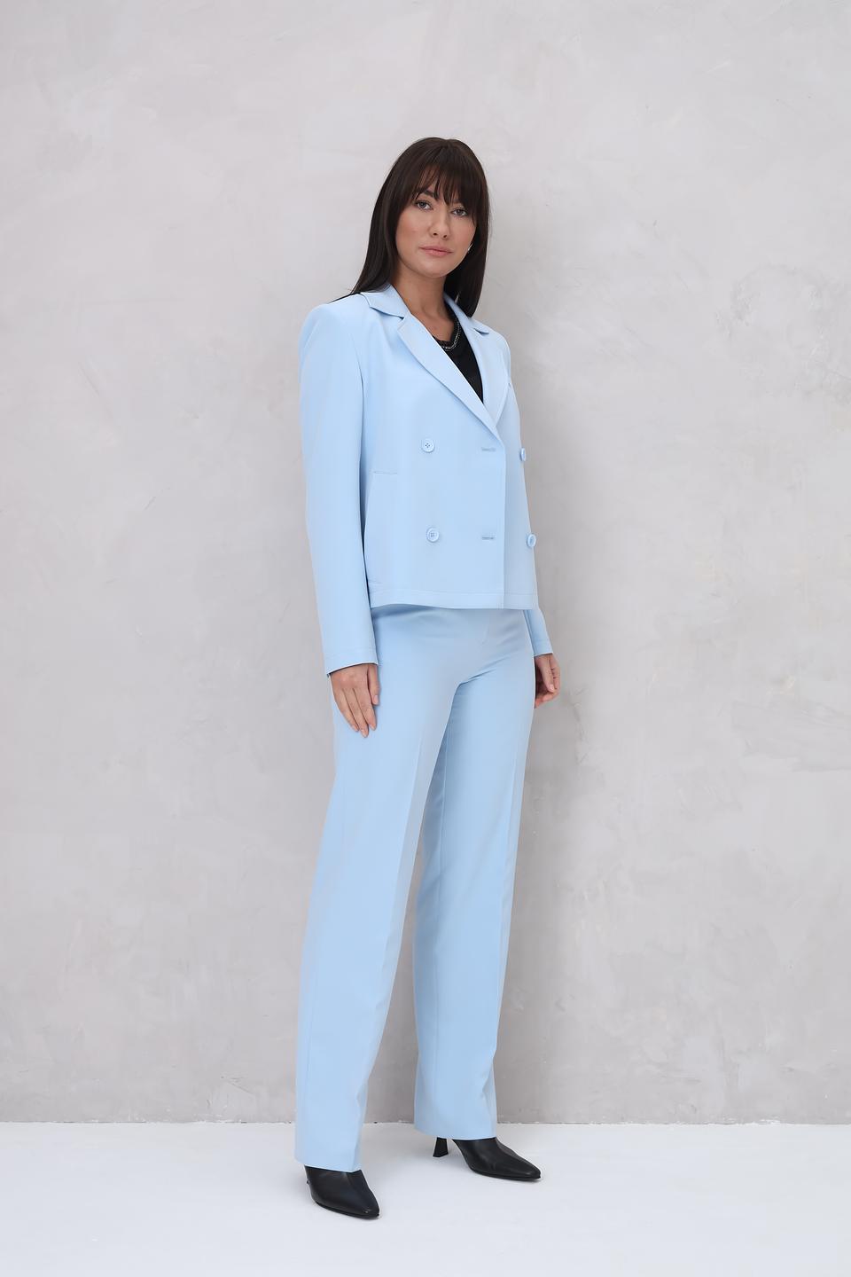 Жакет Marc Aurel голубой приталенный