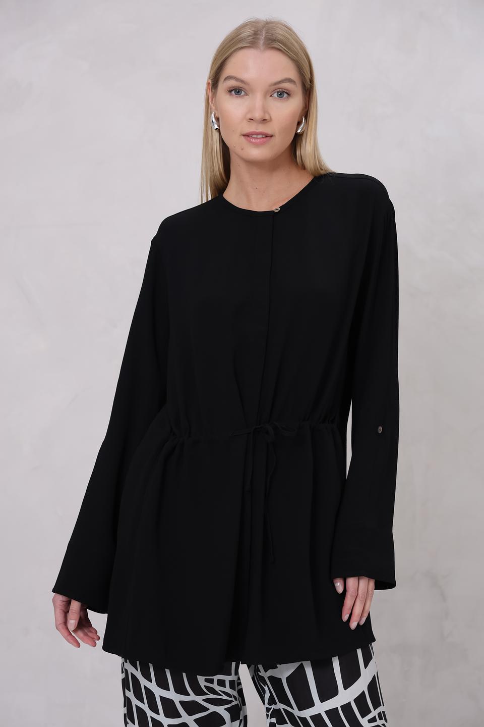 Блуза Margittes чёрная с завязкой