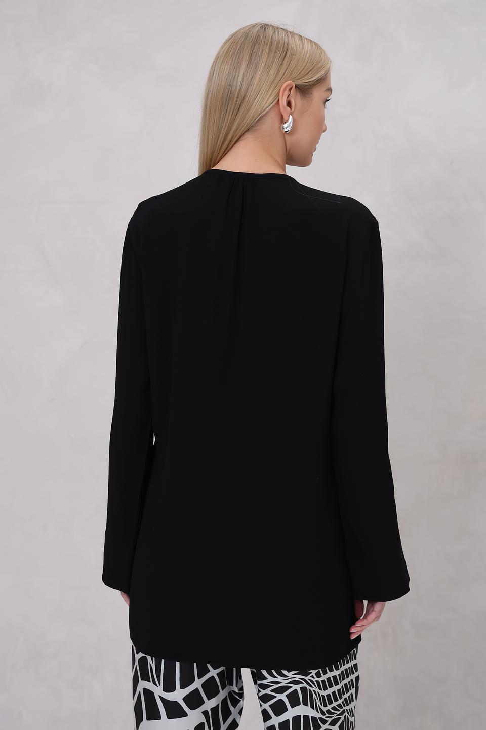 Блуза Margittes чёрная с завязкой
