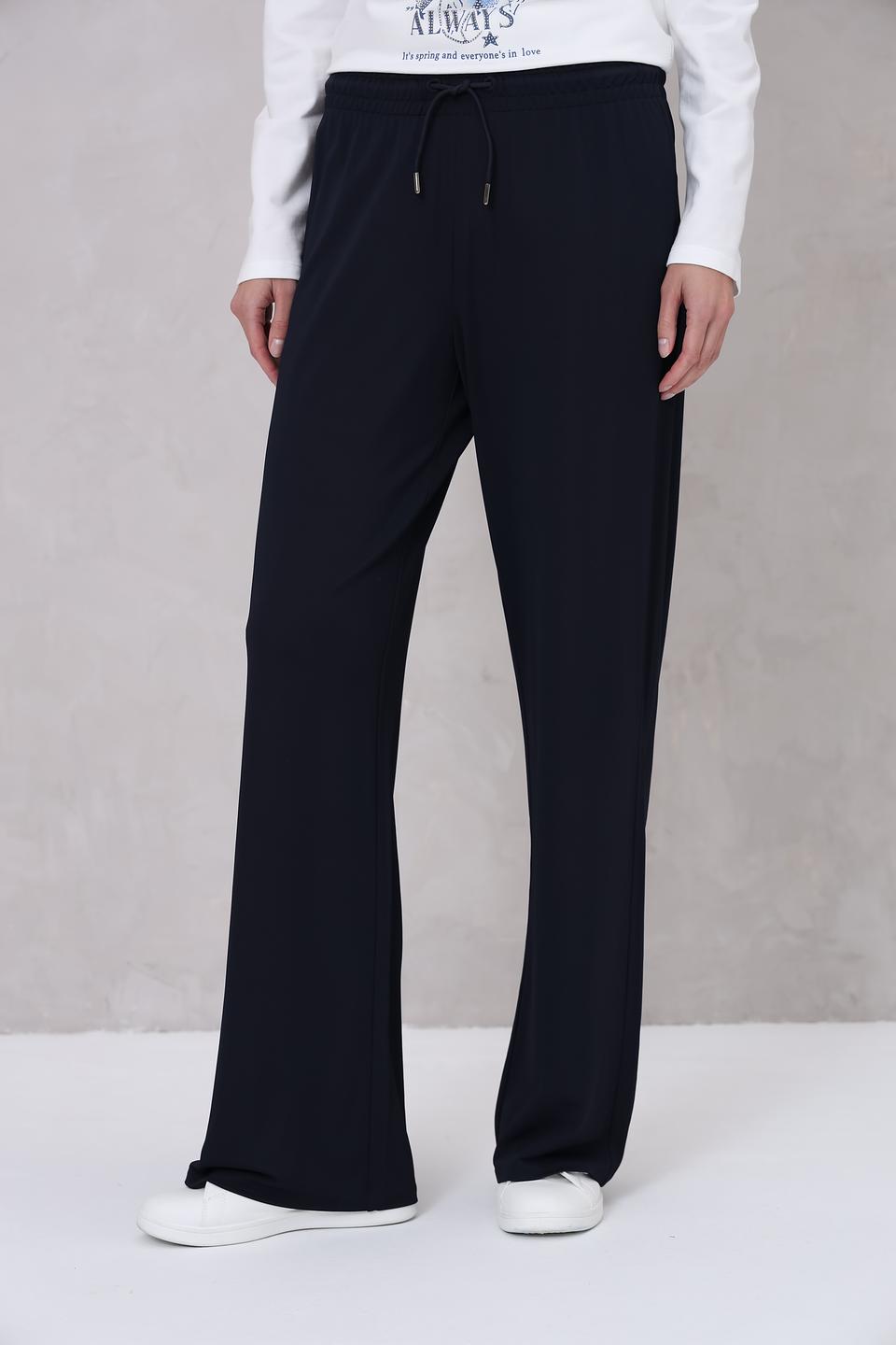 Брюки Margittes клёш тёмно-синие