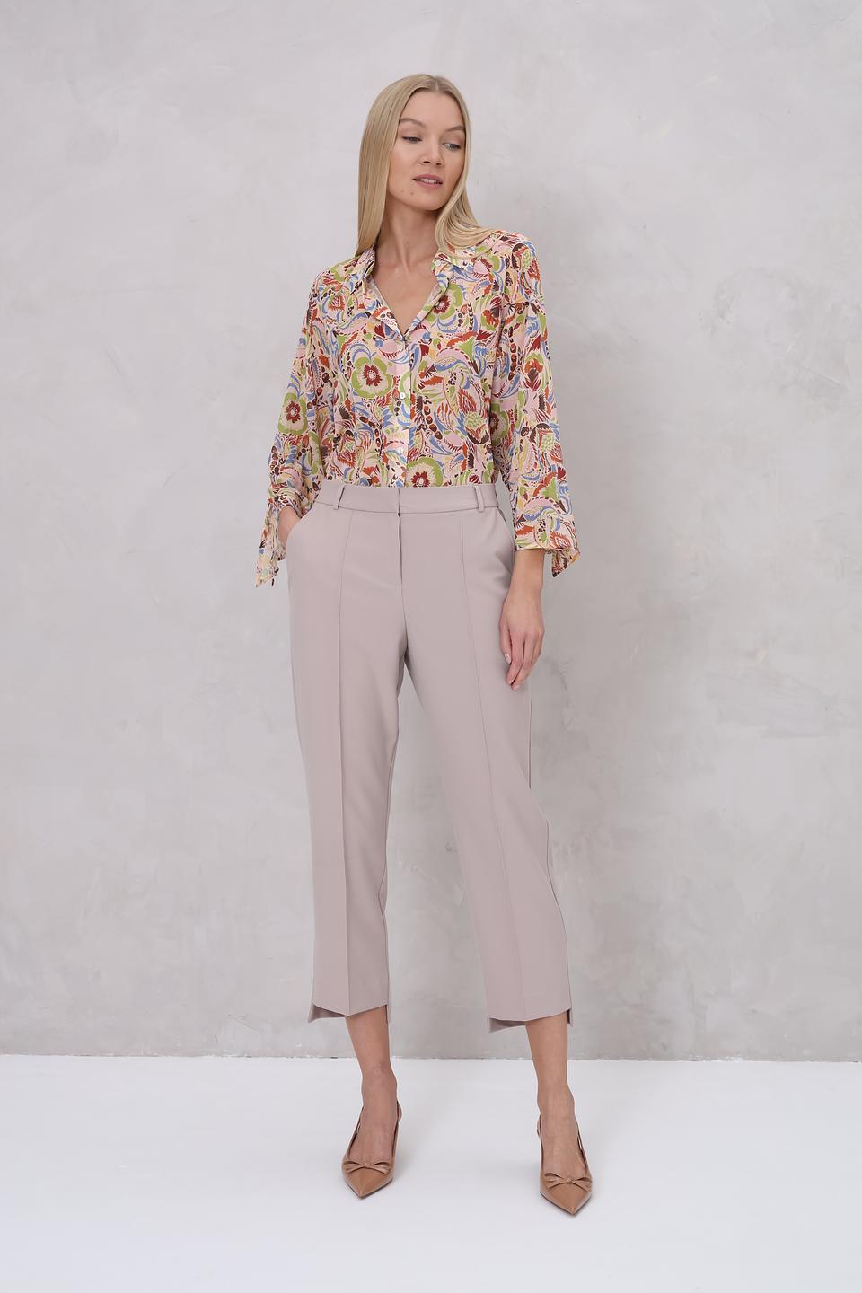 Брюки Beatris кюлоты бежевые