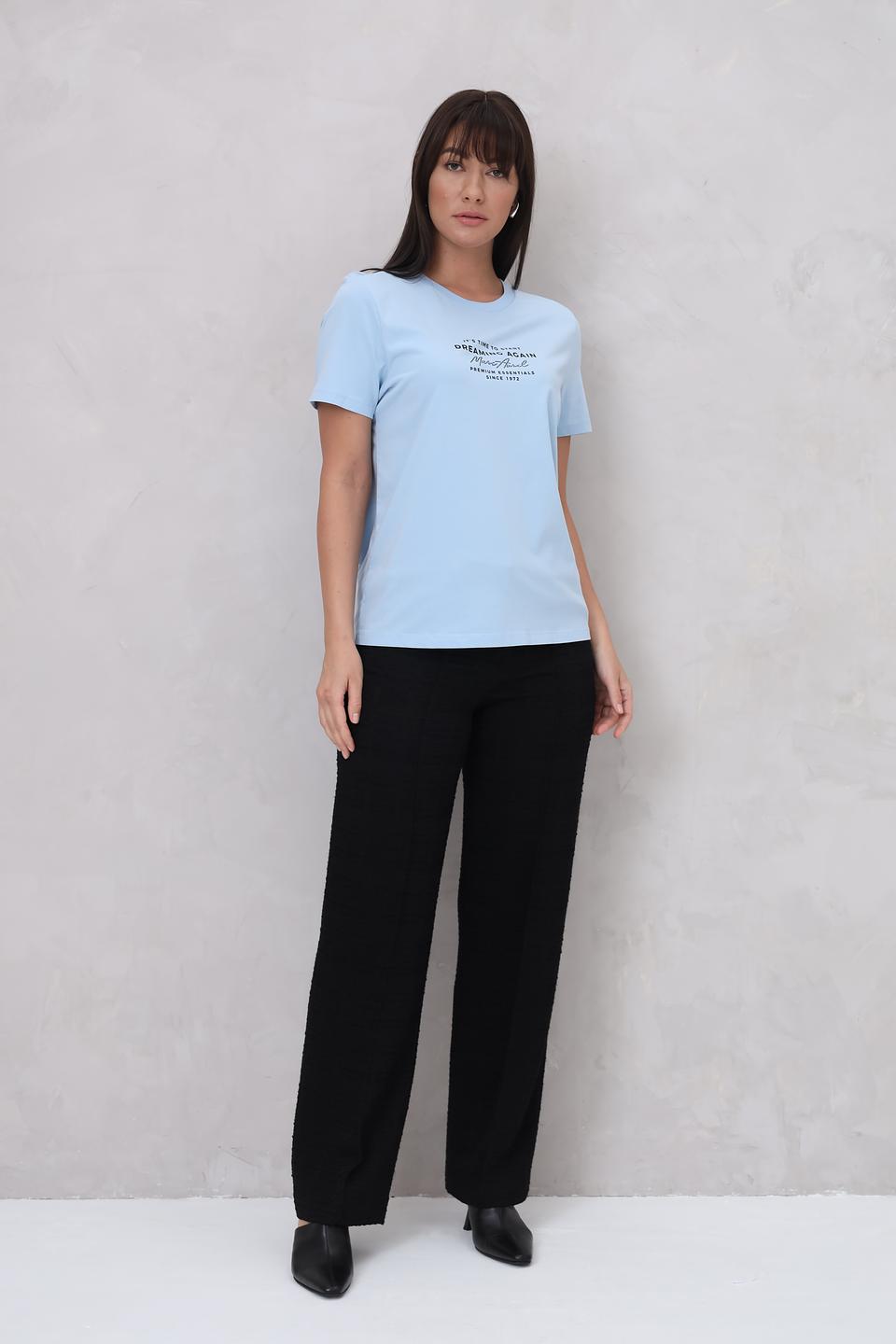 Футболка Marc Aurel голубая с принтом