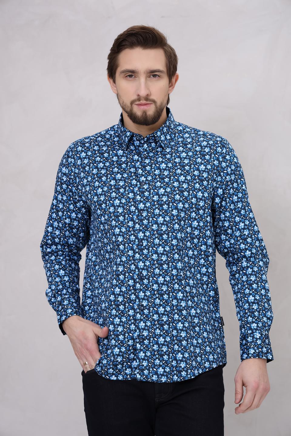 Рубашка Bugatti с цветочным принтом