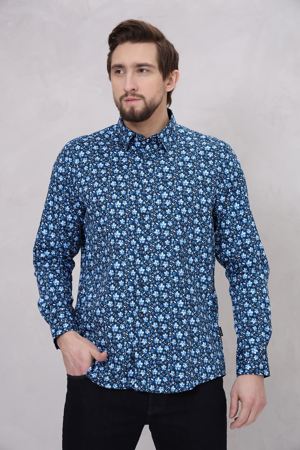 Рубашка Bugatti с цветочным принтом