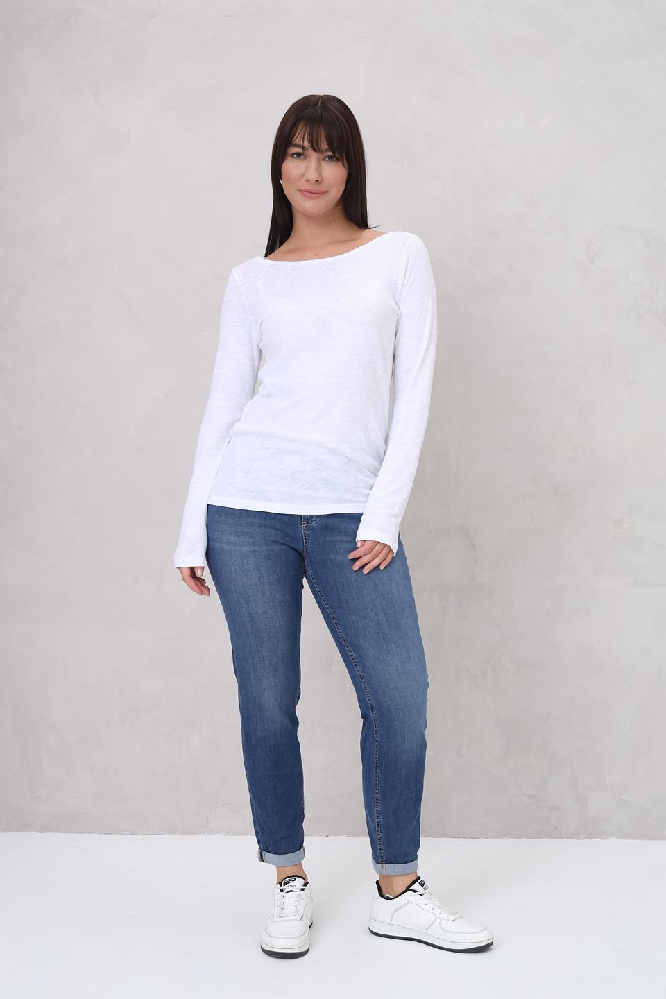 Джинсы Angels с подворотами синие