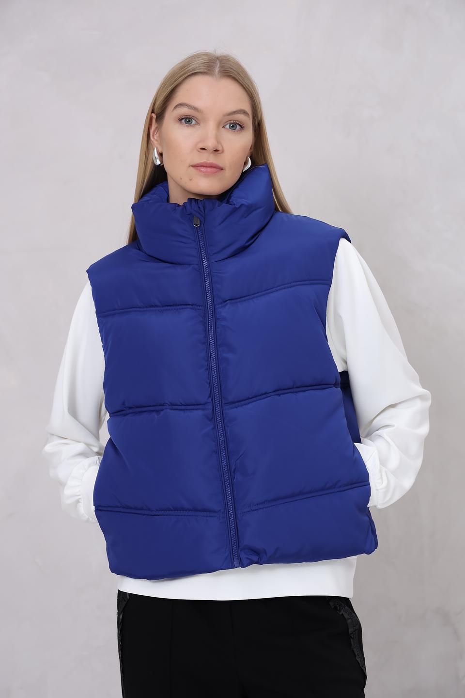 Жилет Cinque стеганый синий