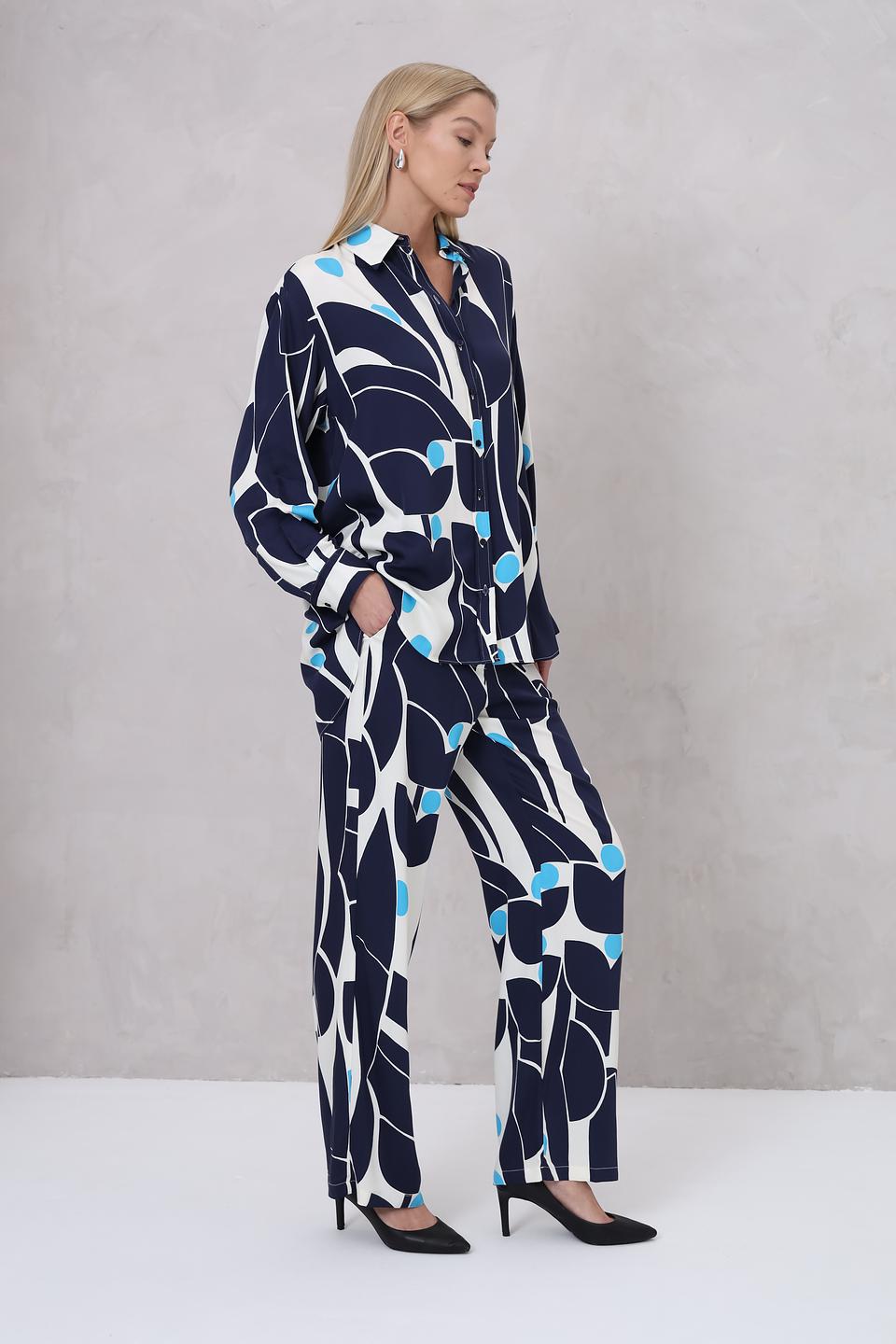 Брюки Bugatti с принтом