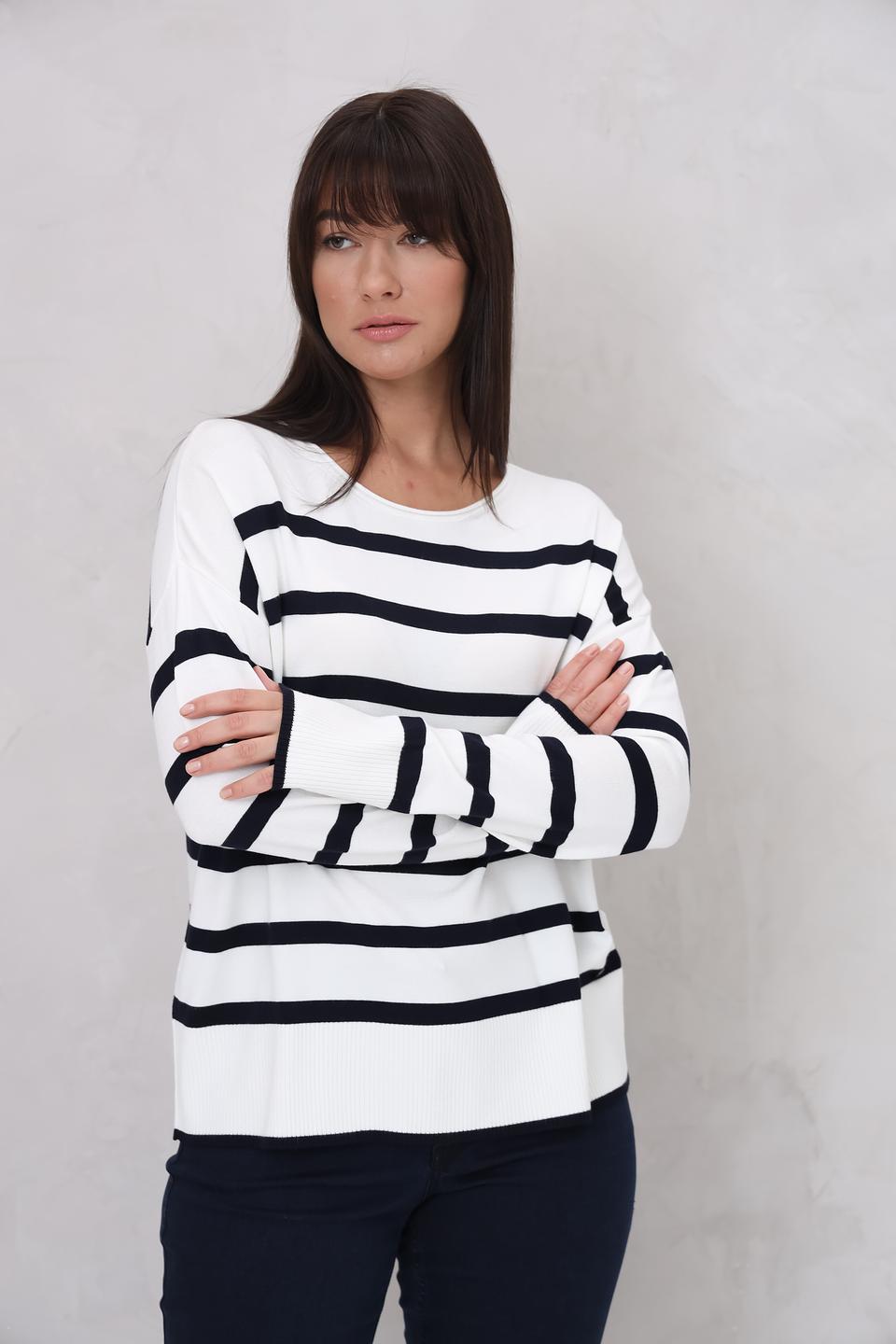 Пуловер Bugatti в полоску