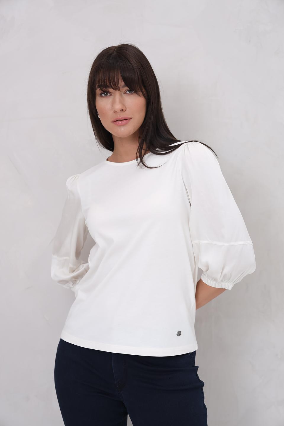 Блуза Lecomte с рукавами-фонариками