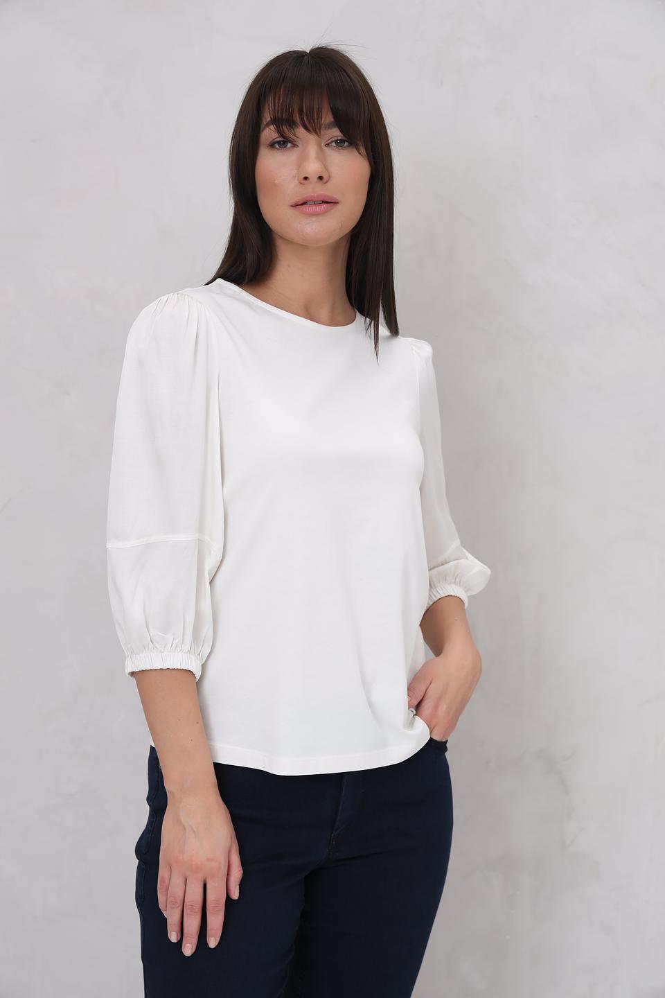 Блуза Lecomte с рукавами-фонариками