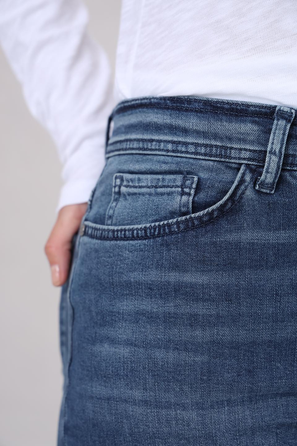 Джинсы Lecomte с потертостями indigo