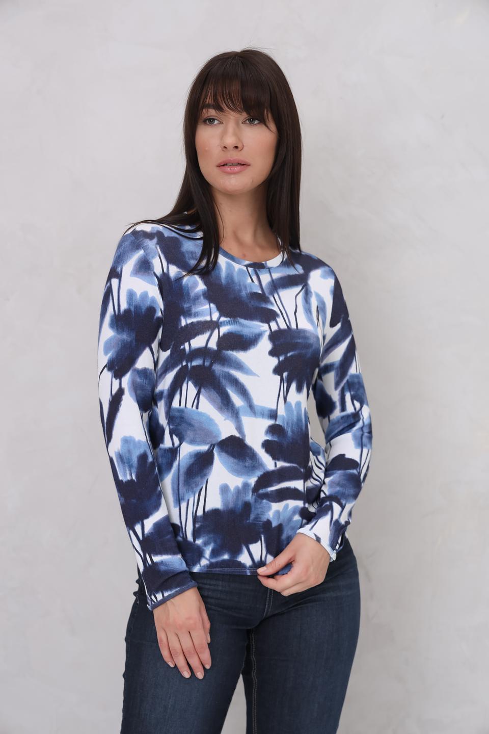 Блуза Lecomte с цветочным принтом