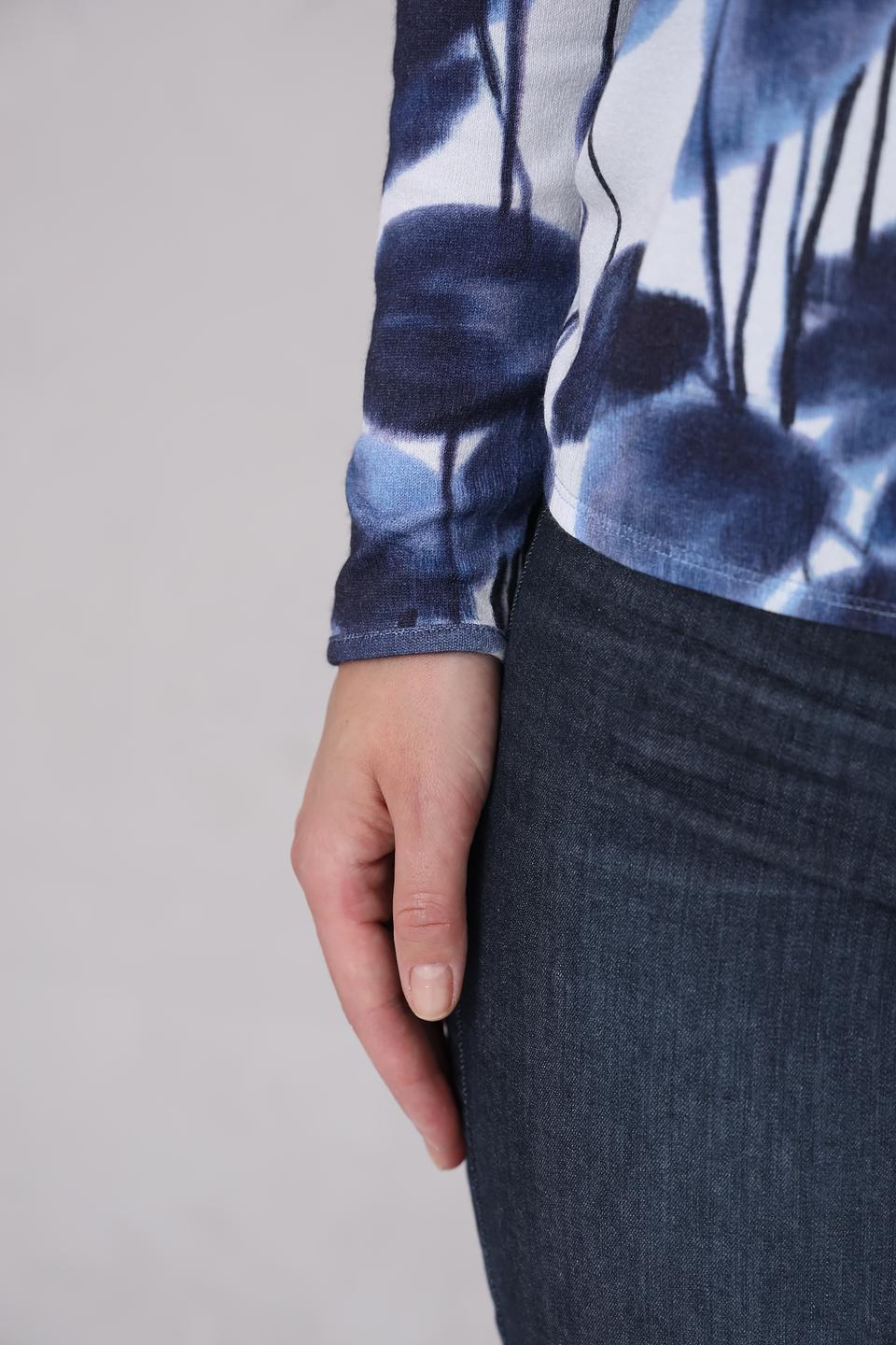 Блуза Lecomte с цветочным принтом